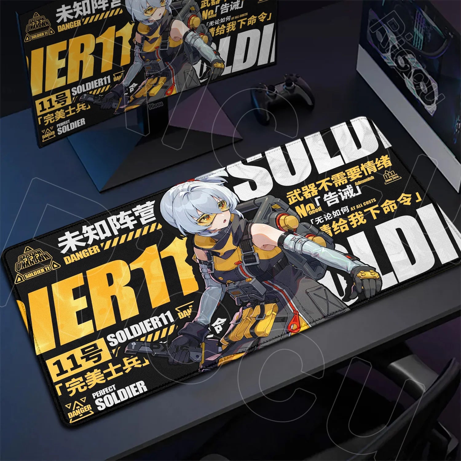 Hot Game Zenless Zone Zero New Mousepad 900x400mm Laptop Non-slip Keyboard Desk Pad XXL Anime Girl Hoshimi Miyabi Rubber Playmat