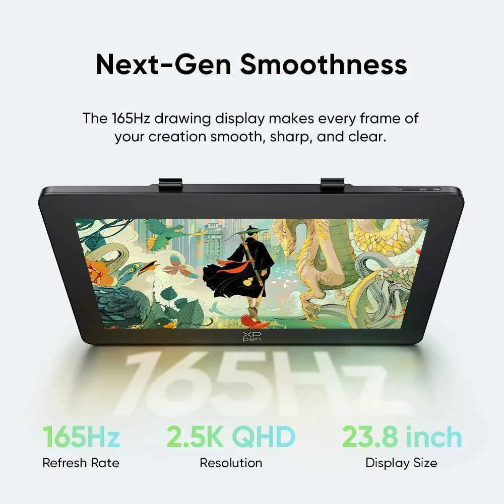 XPPen 165Hz Artist Pro 24 (Gen 2) Ultraspeed Drawing Display 2.5K 23.8 Inch Graphics Tablet Monitor 16K Level X3 Pro 99% sRGB