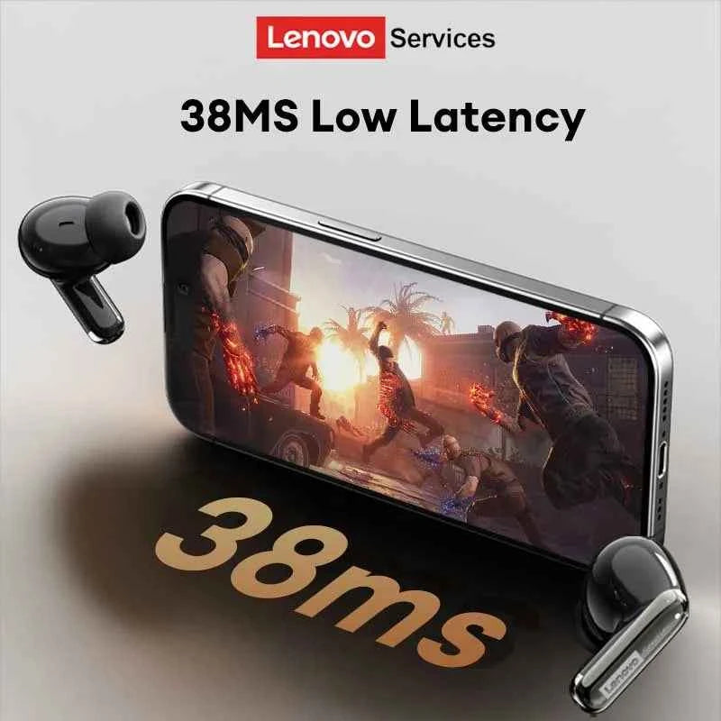 Lenovo LE208 Bluetooth V6.0 Earphones ENC Noise Cancelling Wireless Headphone Low Latency Gaming Music Earbuds HD Call With Mic