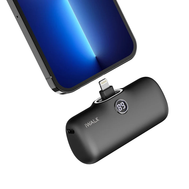 IWALK Capsule Power Bank Mini Portable Wireless Backup Battery Fast Charging Power Supply 4800mAh Suitable for iPhone Lightning