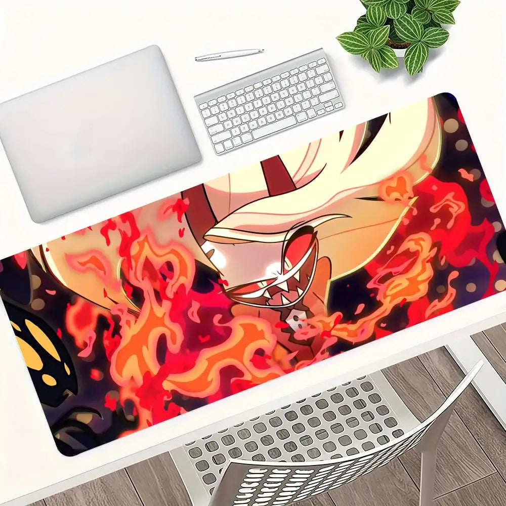 Mouse Pad H-azbin H-otel Player Computer Accessories Mousepad Laptop Keyboard Pad PC Tablemat Carpet Anime XXL Gamer DeskMat