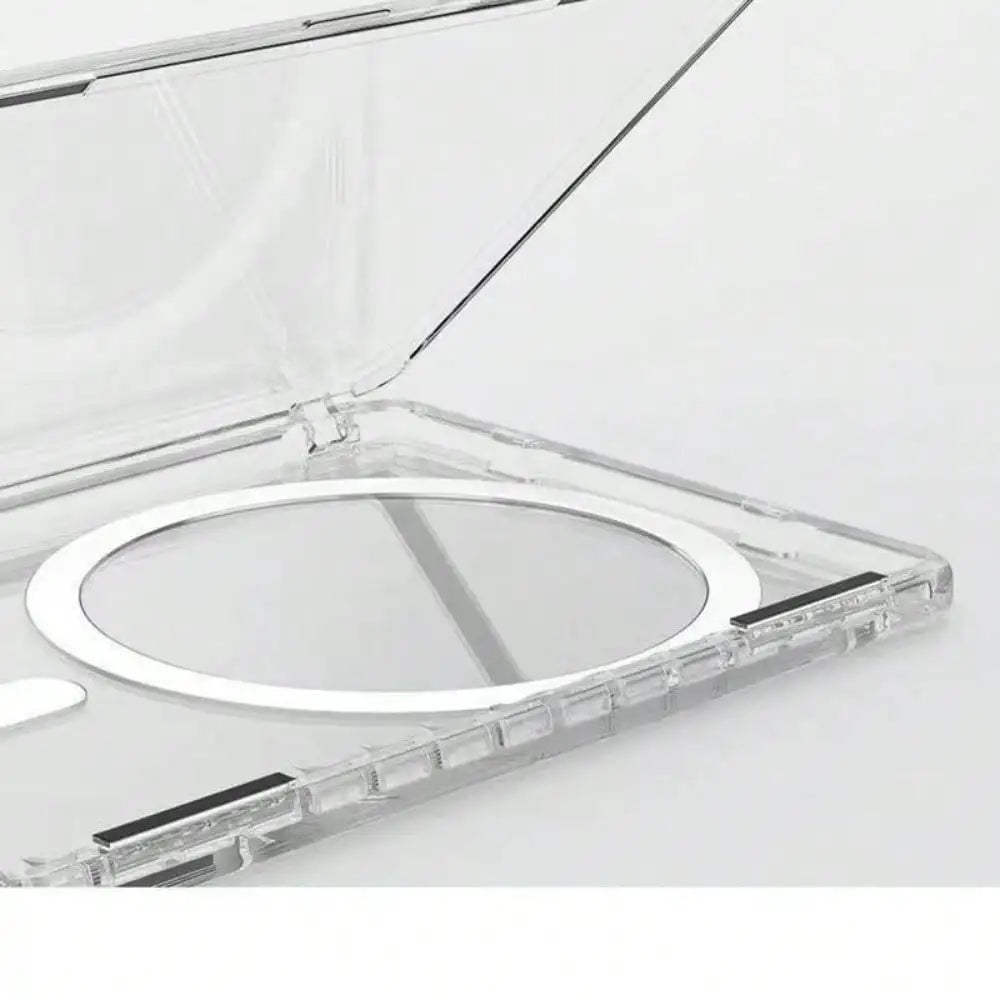 Left & Right Magnetic Flip Card Holder for iPhone17 Pro Max 16 15 14 13, MagSafe Clear Card Wallet