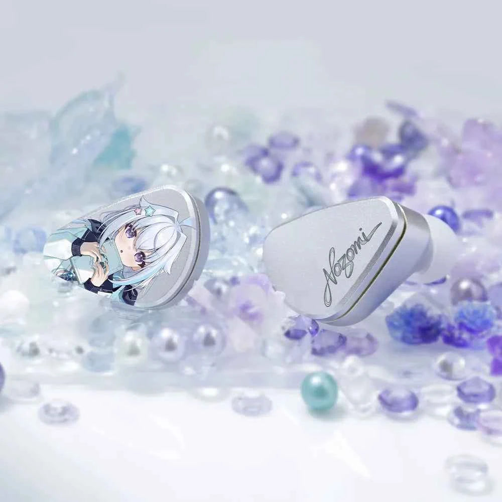 CVJ NOZOMI In-Ear Earphones 2DD+1PD New Planar 3 Unit HIFI Earbuds Interchangeable Panel Nozzle (Anime Collaboration)
