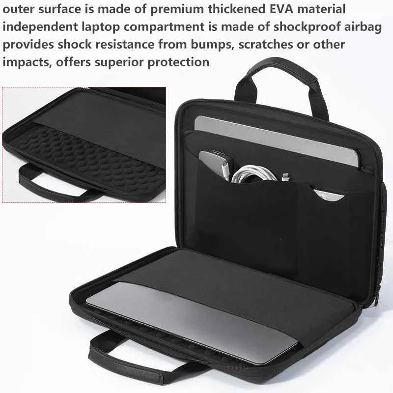 14 15.6 inch Laptop Case Hard Shell Laptop Shoulder Bag Men Women Business Briefcase for MacBook Pro 16 M4 Huawei Lenovo HP Dell