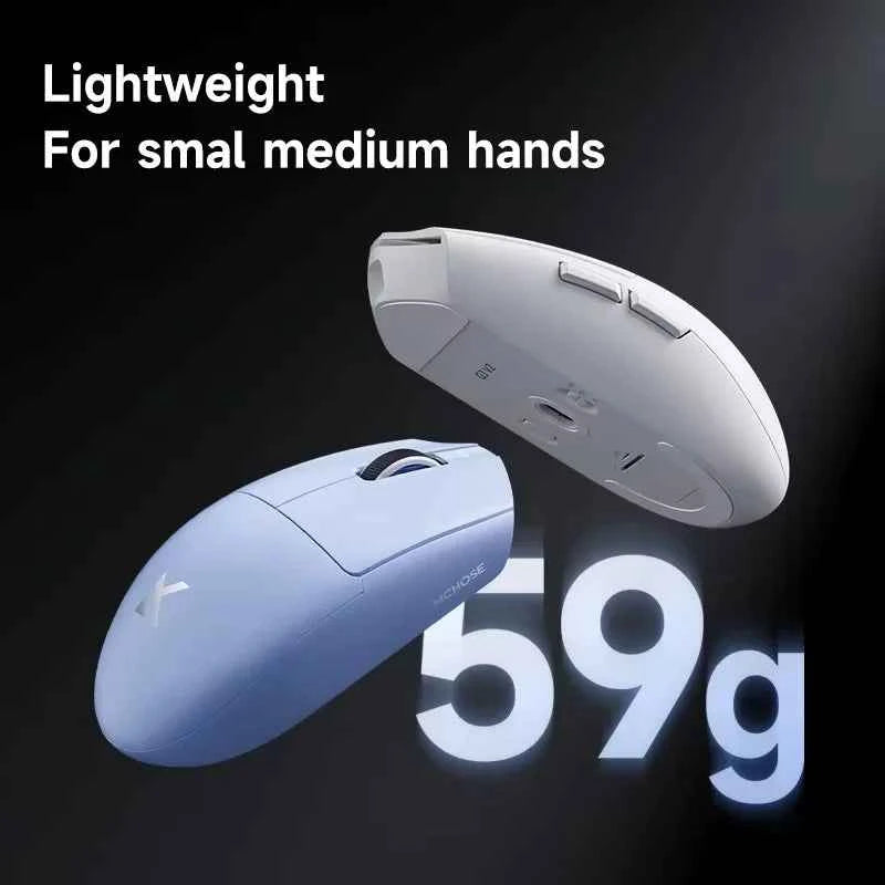MCHOSE G3 V2 Pro Professional Game Three Mode Mouse PAW3395 26000DPI Polling Rate 59g Ultra Light Office Mouse 800mAh