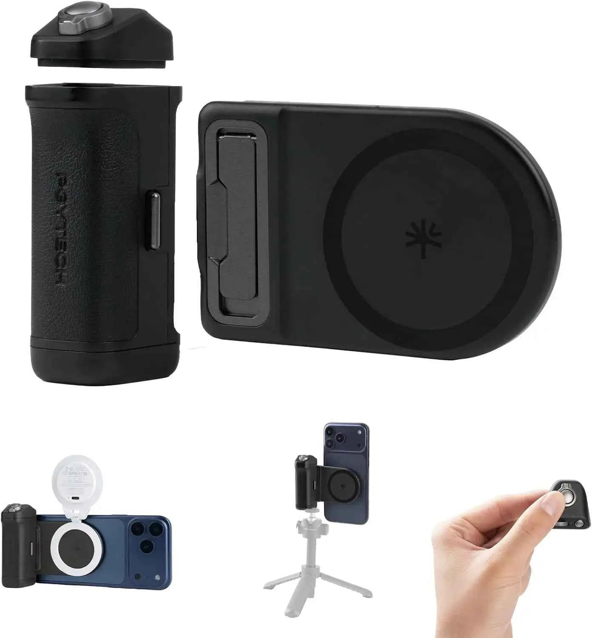 PGYTECH MagCam 2 Phone Grip 3-in-1Camera Phone Grip Modular Kit Bluetooth Remote