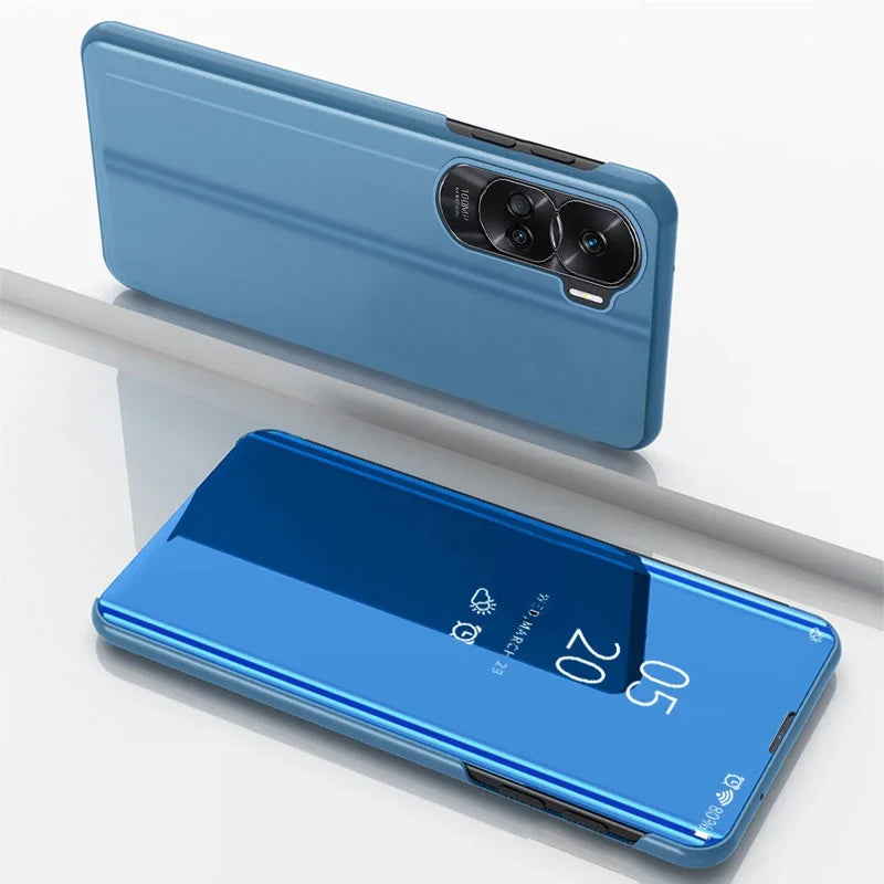 Mirror Flip Case for Samsung Galaxy S25 S24 Ultra S23 FE S22 S20 S21 Plus Back Cover for Galaxy S10 Plus S10e 5G Case