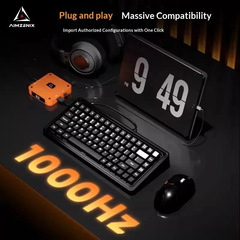 AIMZENIX AX360M is suitable for Apple iOS PUBG Throne keyboard and mouse converter for all systems and games