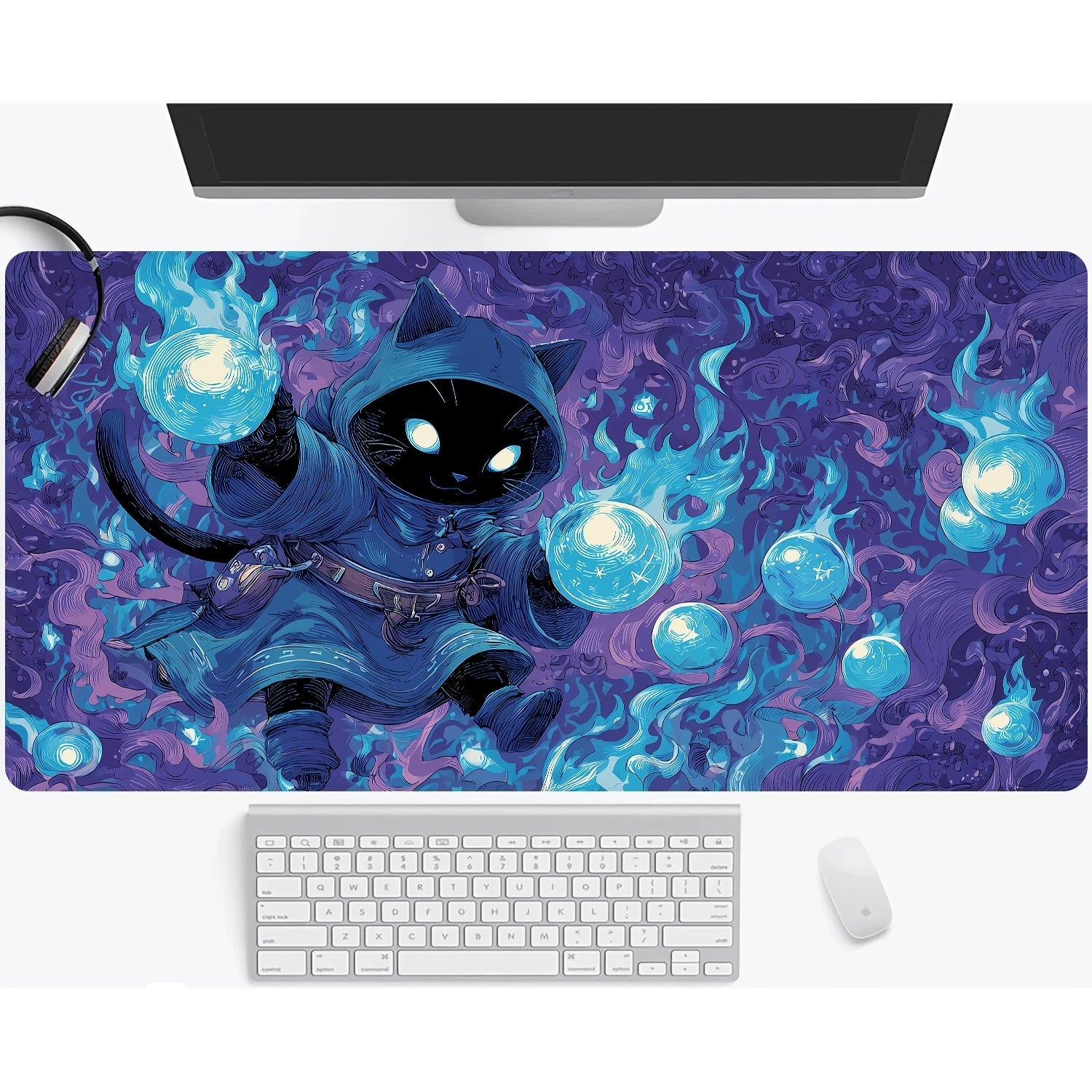 Magic playmat gathering gaming mats Frog Wizard theme anime desk mat Desk accessories 35X60cm mouse mat Raccoon tapete magic mat