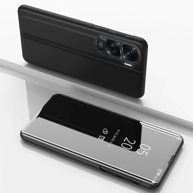 Mirror Flip Case for Samsung Galaxy S25 S24 Ultra S23 FE S22 S20 S21 Plus Back Cover for Galaxy S10 Plus S10e 5G Case