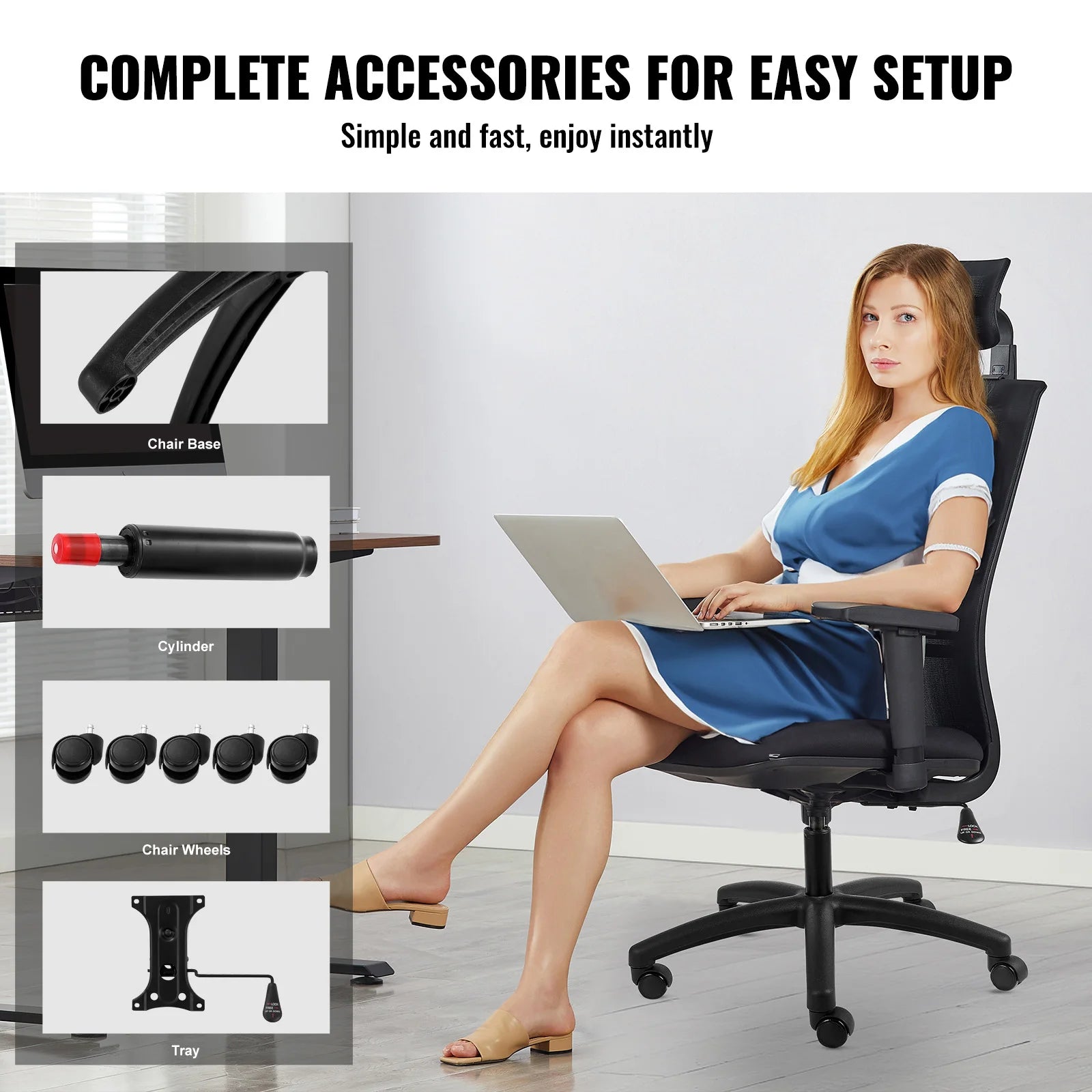 SucceBuy Office Chair Base – Heavy-Duty Universal Replacement