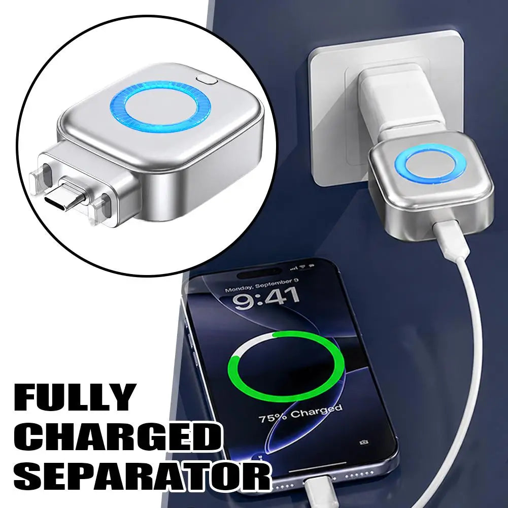 AI Smart Charging Disconnect Adapter Auto Power Off When Fully Charged 140W Type C Fast Charger Battery Protector