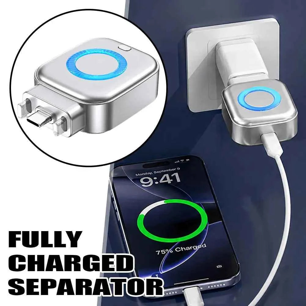 AI Smart Charging Disconnect Adapter Auto Power Off When Fully Charged 140W Type C Fast Charger Battery Protector