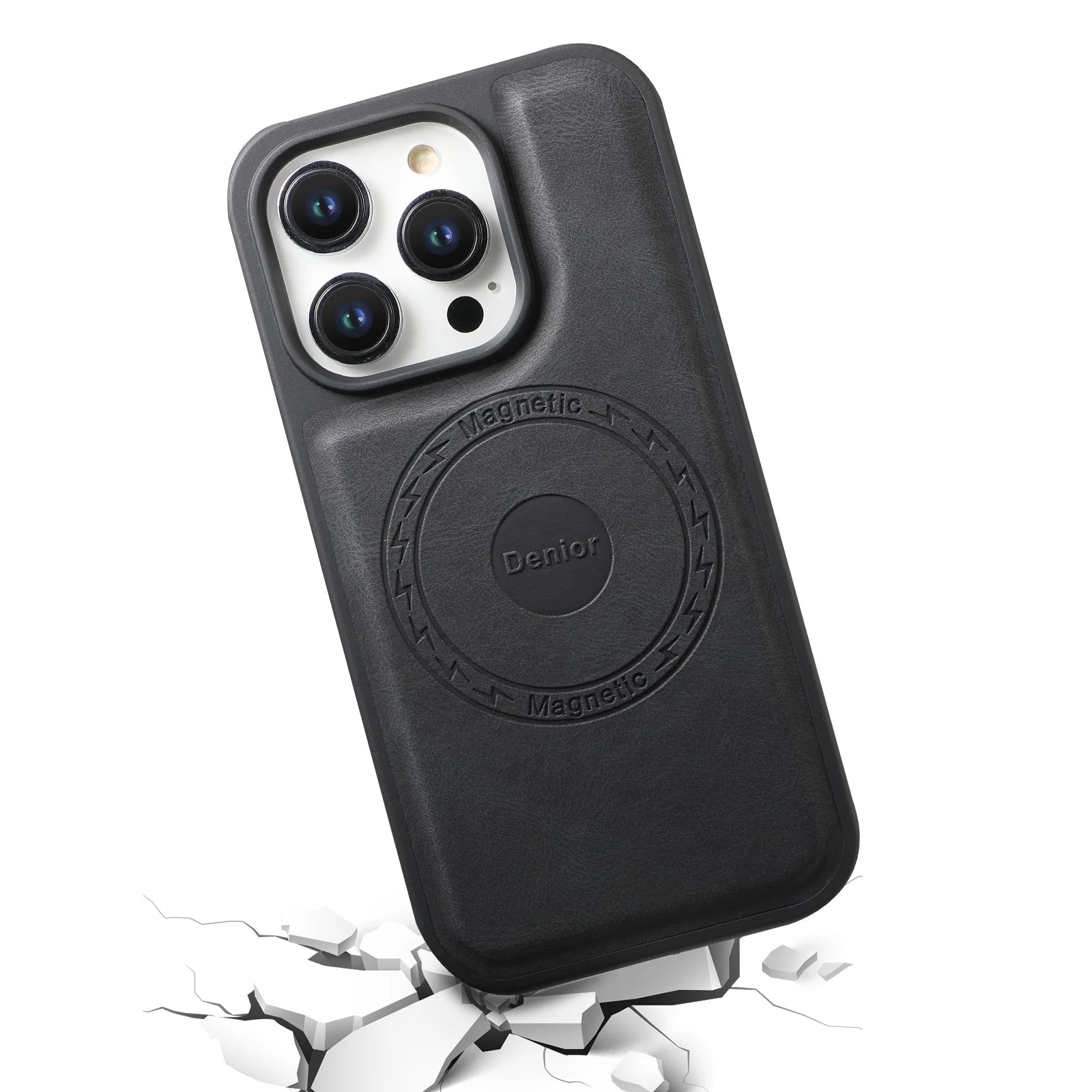 Magnetic Case for iPhone 16 15 14 13 12 Pro Max Plus Vintage Leather Cover for Magsafe Anti-konck Soft Shell iP16 Phone ./\';p