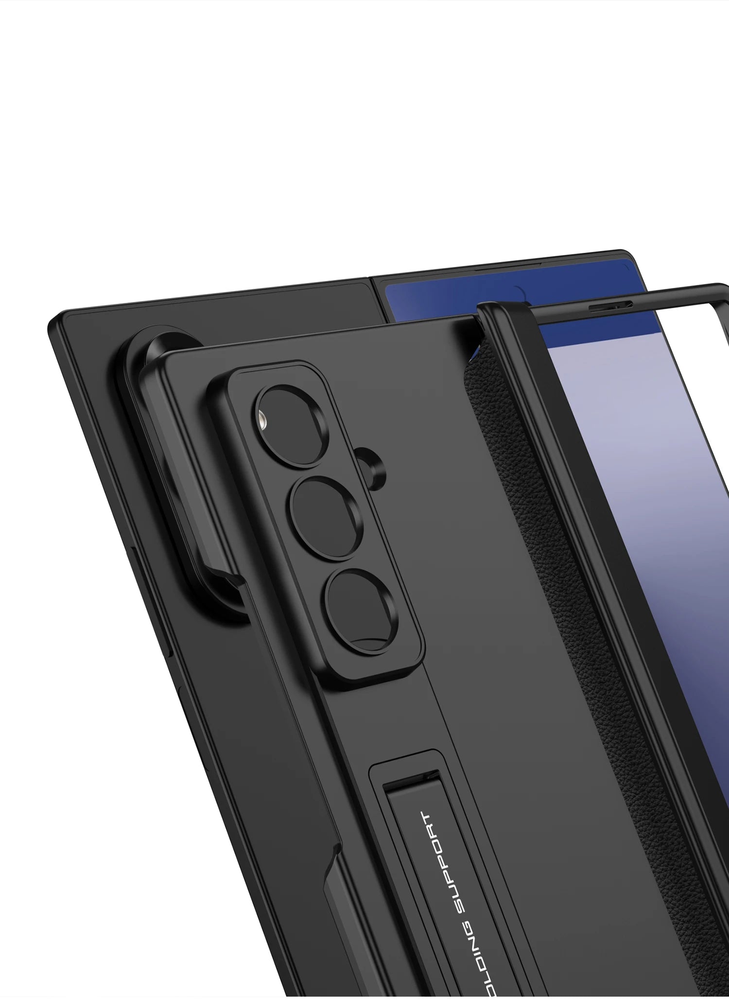 Magnetic Hinge All-included Case for Samsung Galaxy Z Fold 7 6 Ultra-thin Shockproof Stand Matte Cover for Samsung Z Fold7 Case