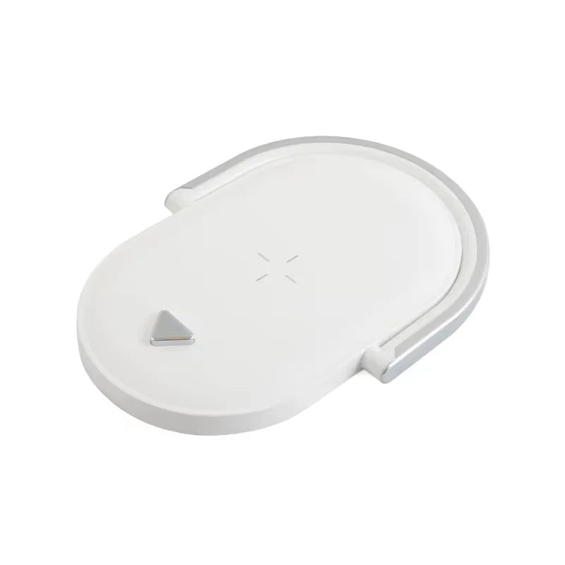 Private model foldable wireless charger 15W fast charging mobile phone bracket three-in-one creative night light wireless chargi