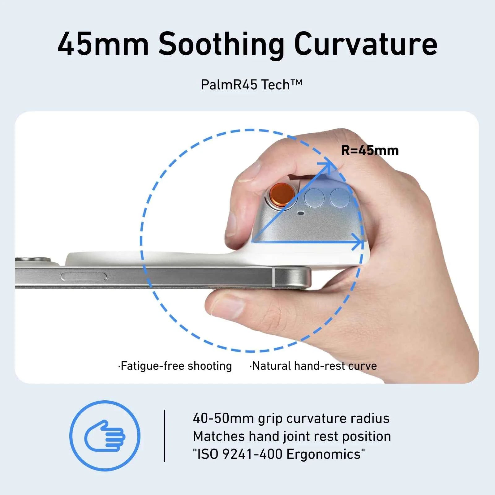 TELESIN Magnetic Phone Camera Shoot Hand Grip Phone Holder Shooting Aid Remote Control Handle for Iphone HUAWEI SAMSUNG Phone