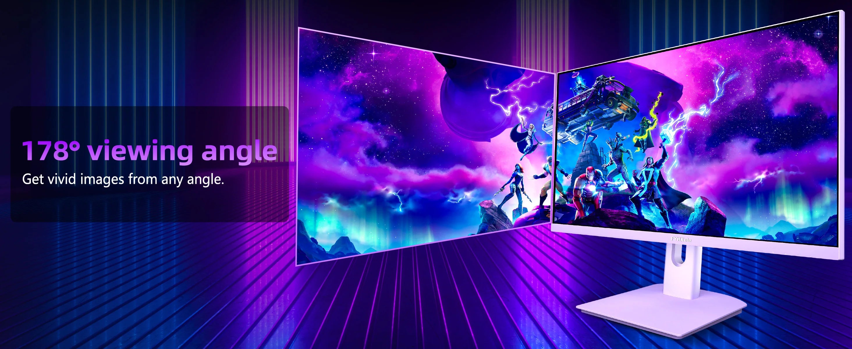 FYHXele 27 inch 180Hz IPS Gaming Monitor 1Ms Fast Response Speed 1920 * 1080 HDMI DP Ultrawide PC Support Vesa Wall Mount