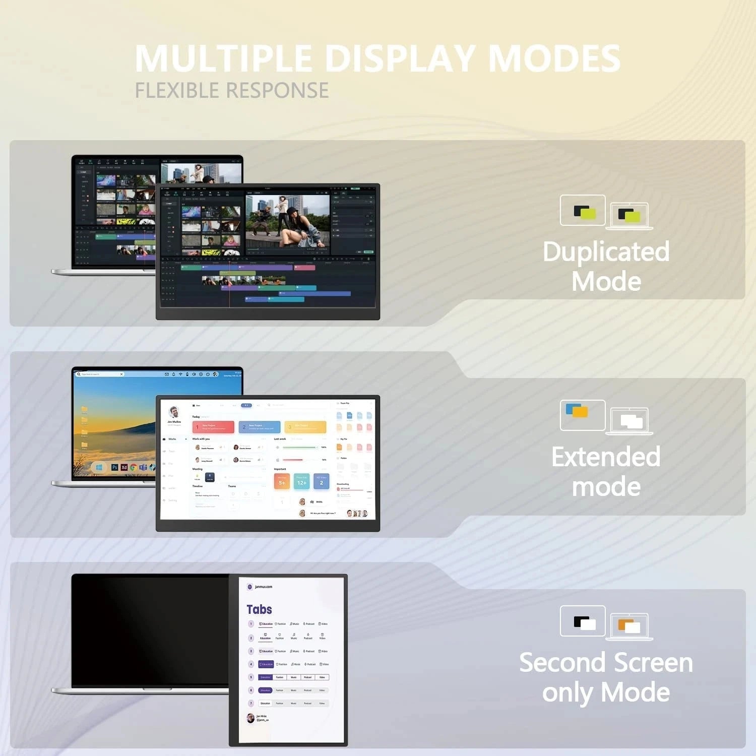 New 15.6 Inch Portable Monitor IPS HDR FHD 1080P USB-C Plug & Play Ultra Slim External Screen  for Laptop Phone Xbox PS4 PS5