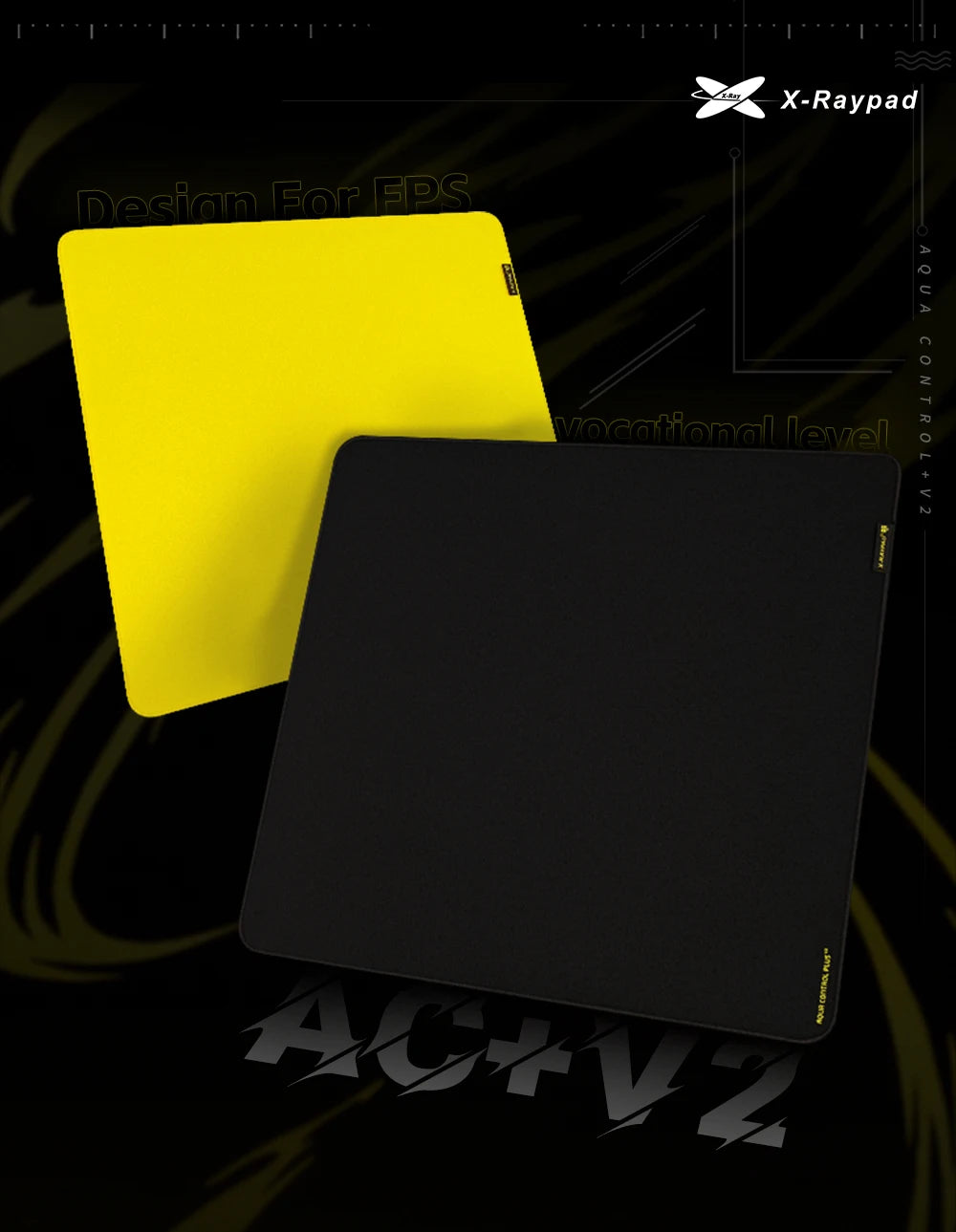 360x300x4mm X-Raypad Aqua Control Plus V2 Gaming Mouse Pads – YellowBee AC+V2