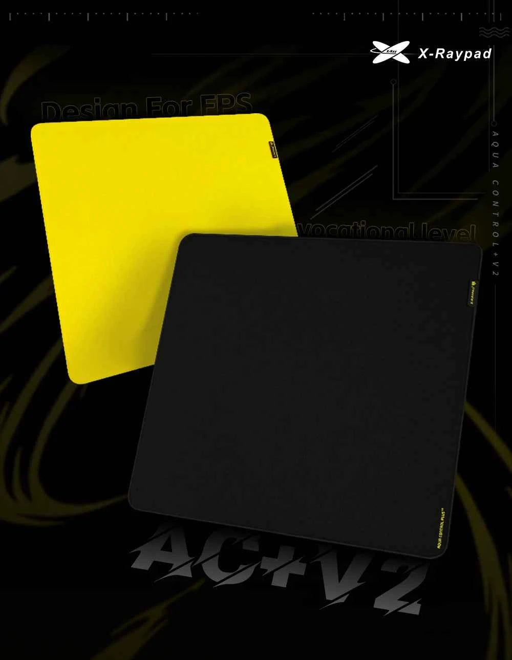 360x300x4mm X-Raypad Aqua Control Plus V2 Gaming Mouse Pads – YellowBee AC+V2