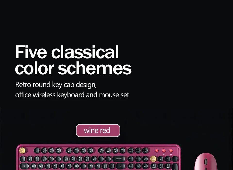 AULA AC306 Wireless keyboard and mouse set Mechanical feel Quiet office soft - sound keys Floating round - key design