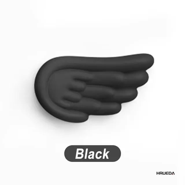 Keyboard Mouse Wrist Rest Angel Wing Memory Foam Mouse Pad Set Wrist Support Ergonomic Non-Slip for Computer Laptop Easy Typing