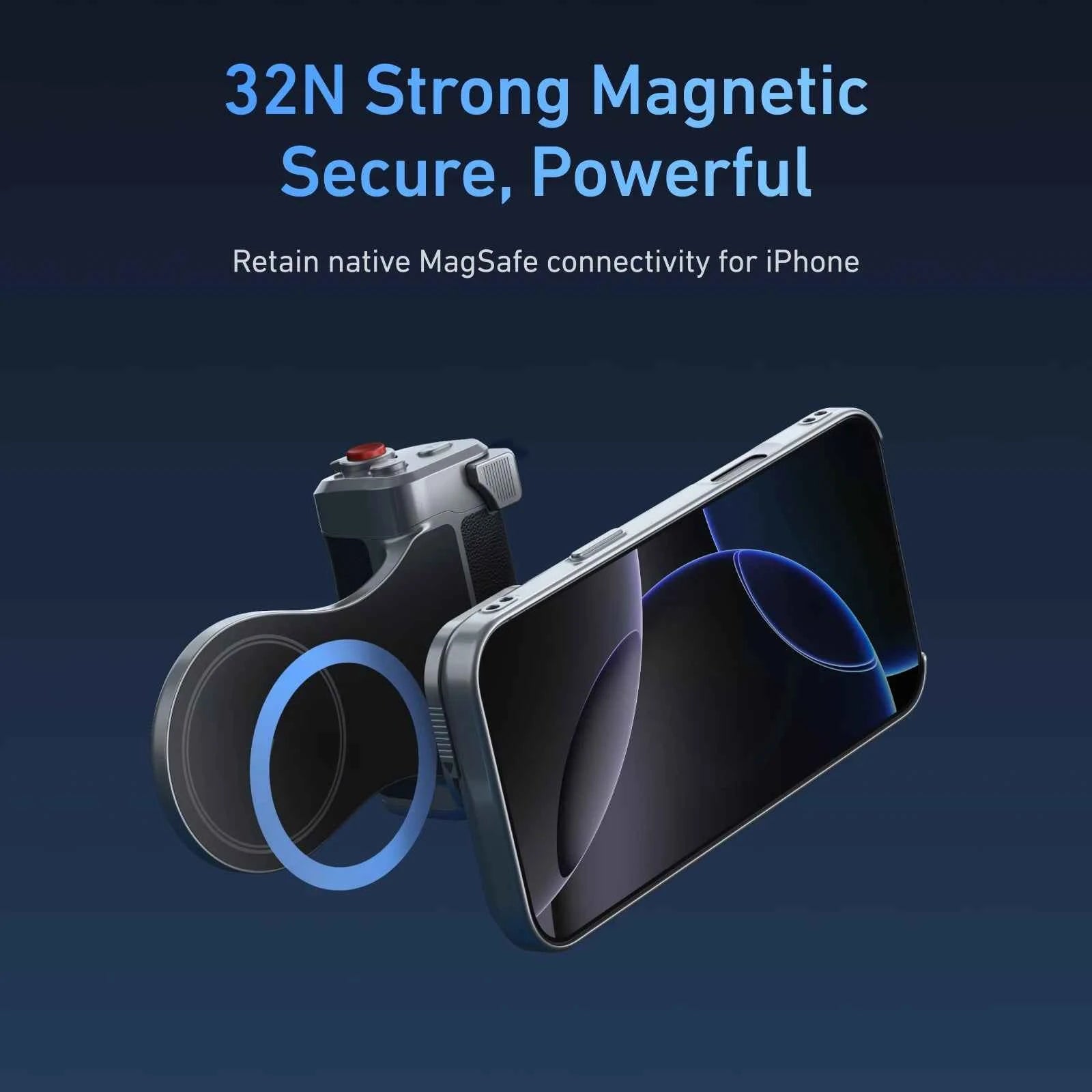 TELESIN Master Grip Kit for iPhone 17 Pro ProMax Phone Camera Magnetic Grip Graphene Case for iPhone Cooling Phone Handle Holder