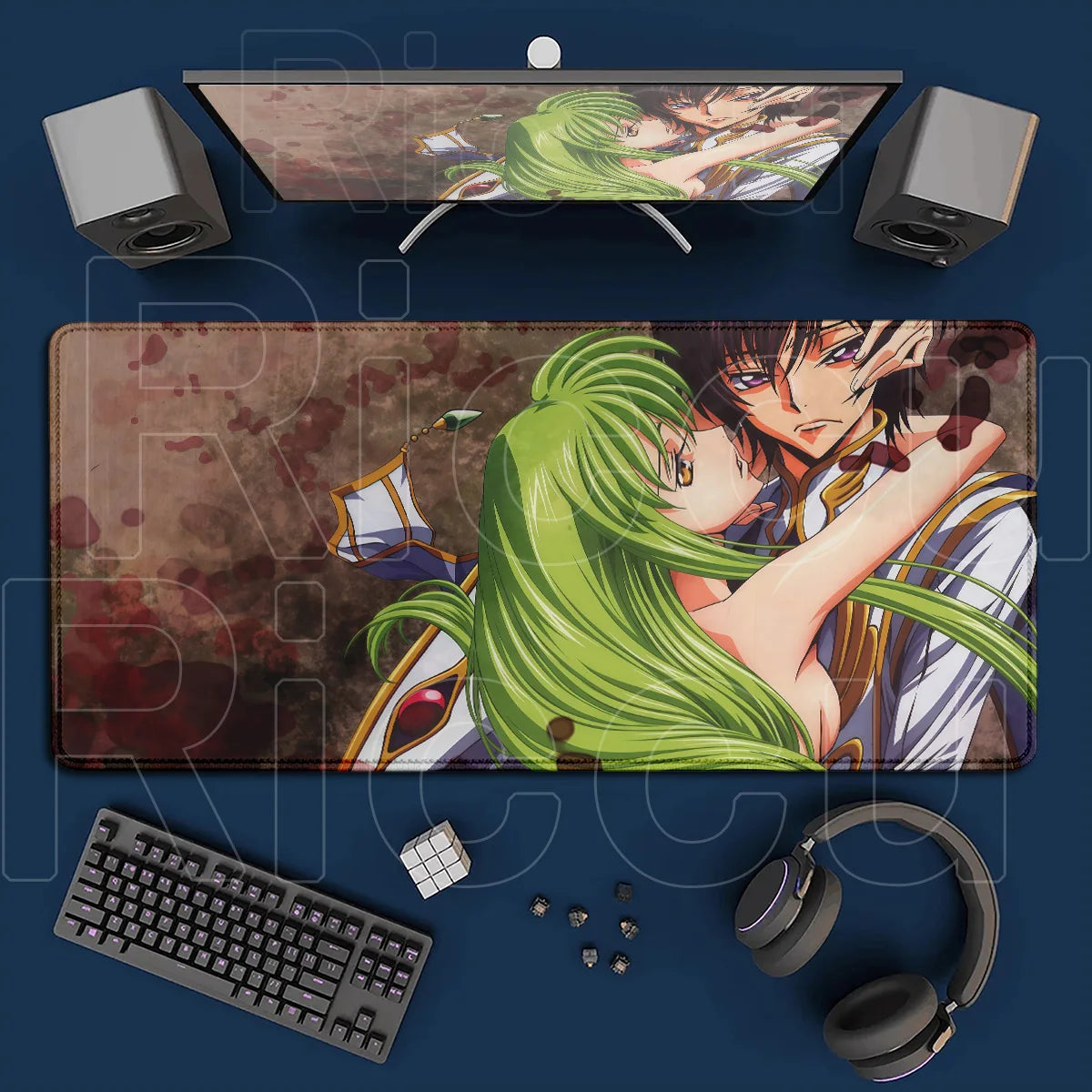 Code Geass Desk Mouse Pad XXL HD Printing Laptop Keyboard Mat Table Protector Carpet PC Gaming Accessories Lelouch CC Pretty Rug