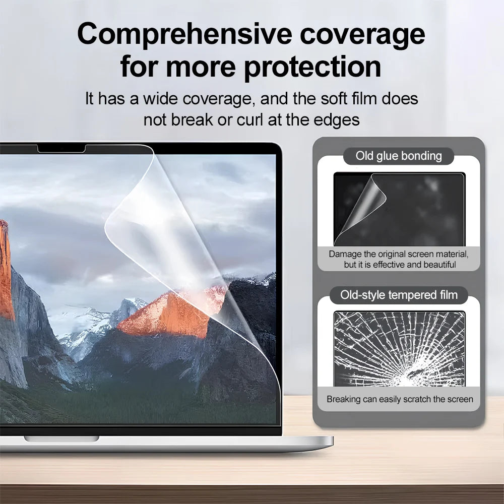 2PCS Anti-blue Light Screen Protector For Macbook Air 13 Pro 14 16 M1 M2 M3 M4 2021 2023 2025 A2681 A3186 A2141 Matte Matte Film