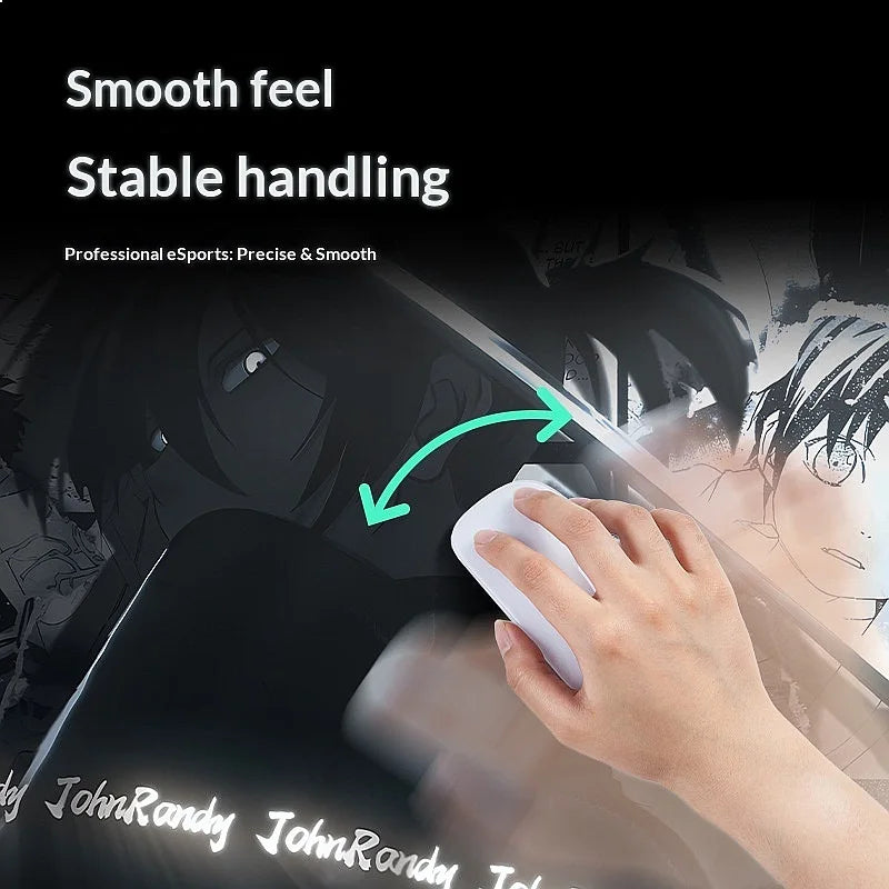 Black White Anime Mouse Pad Oversized Gaming Desk Pad Large Keyboard Mat Office