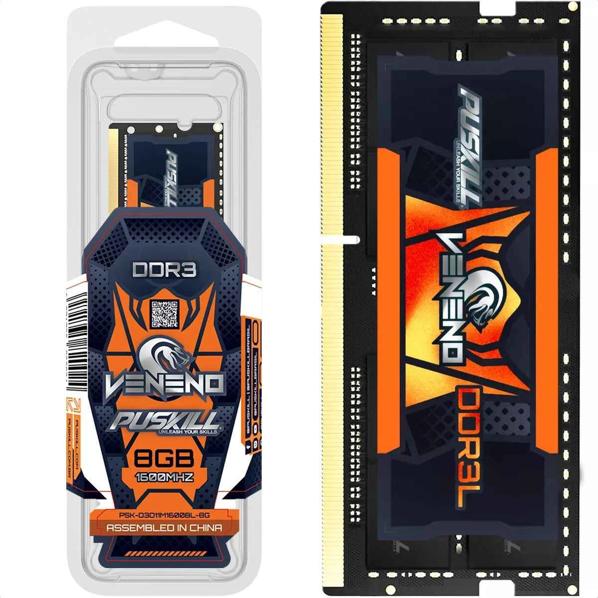 PUSKILL DDR3L Notebook Memoria RAM 8GB 1600MHz 1.35V 204-PIN SODIMM Laptop Memory