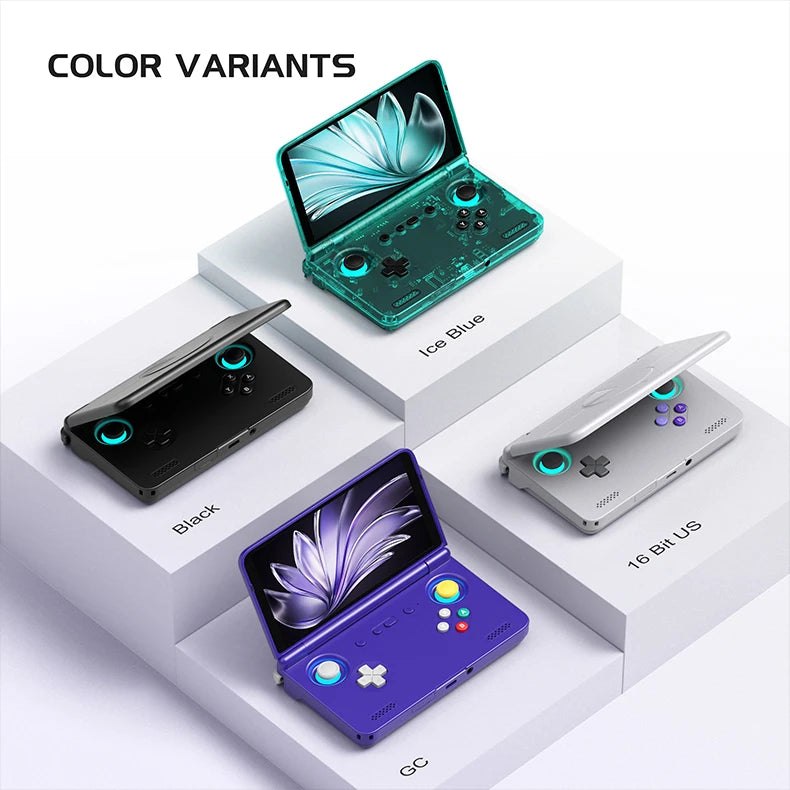 Retroid Pocket Flip2 SD865 5.5”1080p OLED WIFI6 Android Handheld Portable Gaming Console With Hall Rockers Folding Game