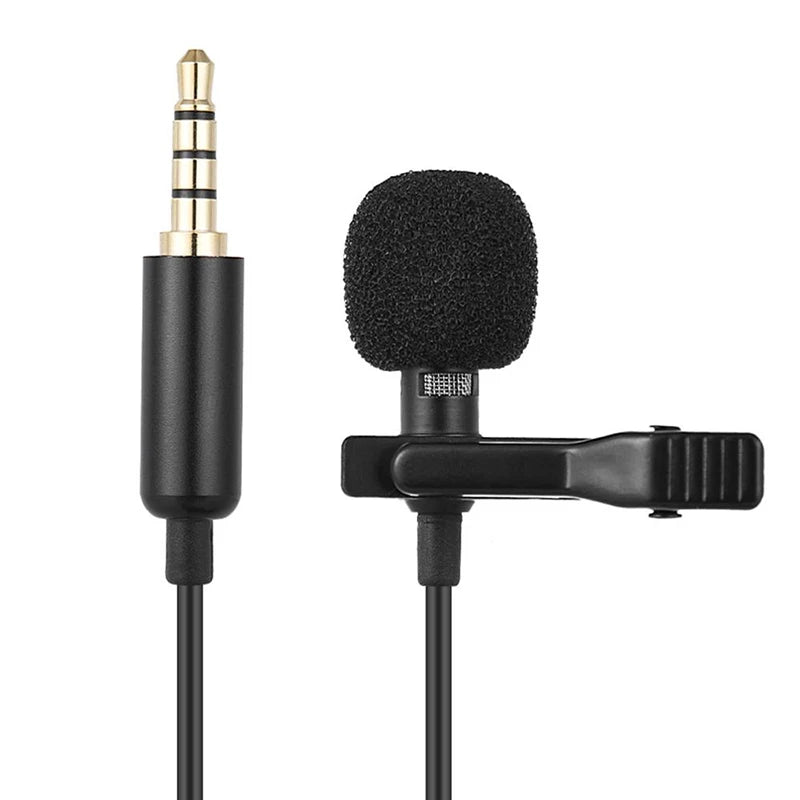 Portable Lavalier Mini Microphone Condenser Clip-on Lapel Mic Wired USB 3.5mm Type-C Microfon For Phone for Laptop PC Smartphone - WinSupport Tech