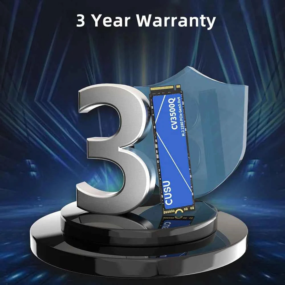 CUSU SSD 512GB 1TB 2TB M.2 NVMe M2 SSD 256GB Hard Drive Solid State Disk for Laptop Desktop