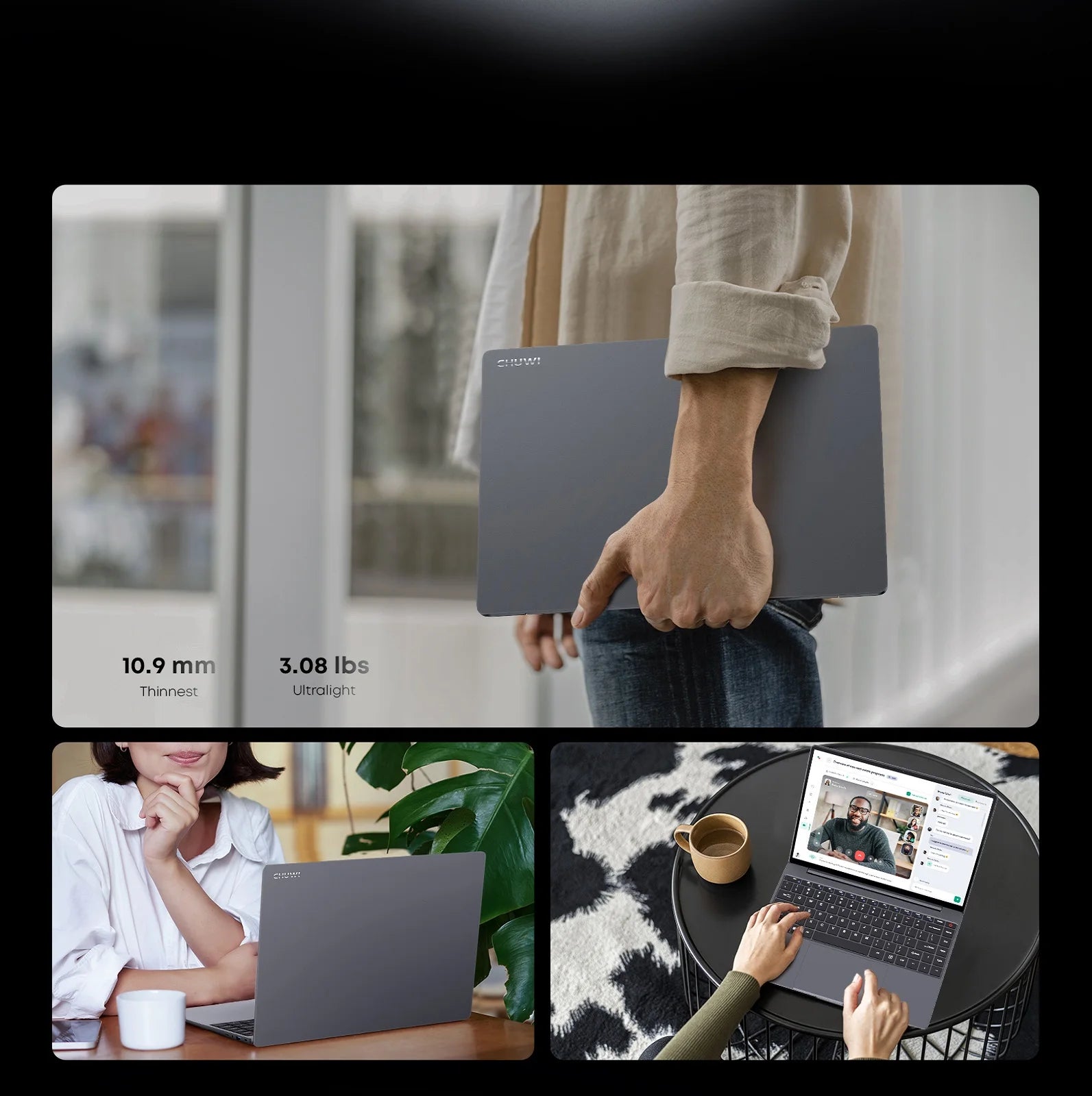 CHUWI Corebook X Laptop, R5-7430U, 14-inch FHD Screen, 16GB RAM, 512GB SSD, WIFI 6, Windows 11 Gaming NoteBook AMD R5 Computer PC - WinSupport Tech