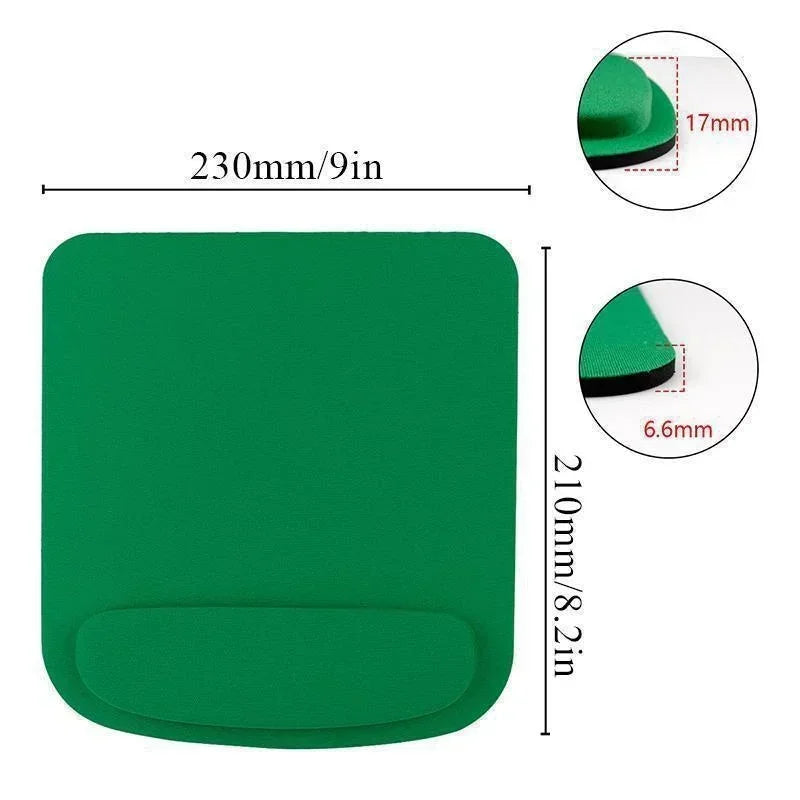 Environmental Eva Ergonomic Mousepad Computer Game Mouse Pad Wrist Pad Comfortable Mouse Mats For Office Home Solid Color