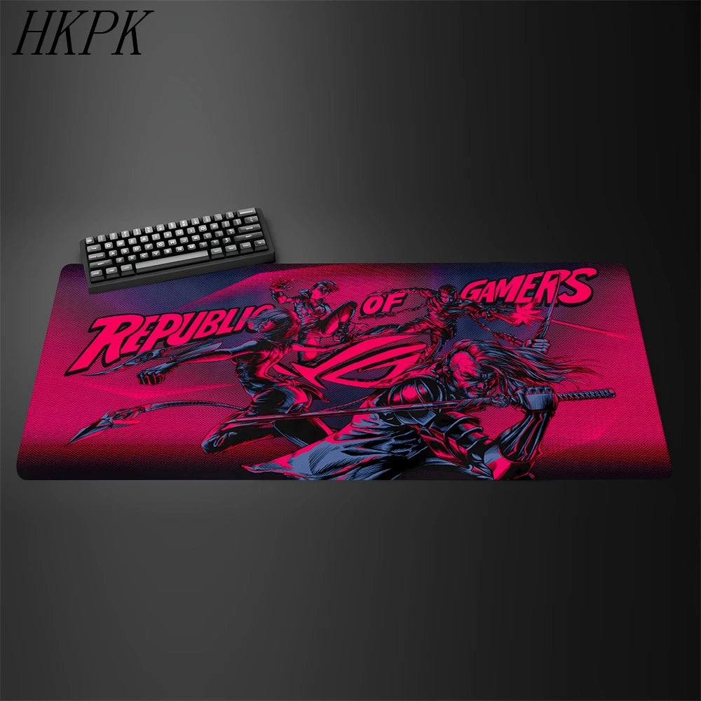 Gamer Mouse Pad Cartoon Asus Deskmat Gaming Mousepad Desk Protector Pc Accessories Mats Kawaii Anime Extended Mause Pads