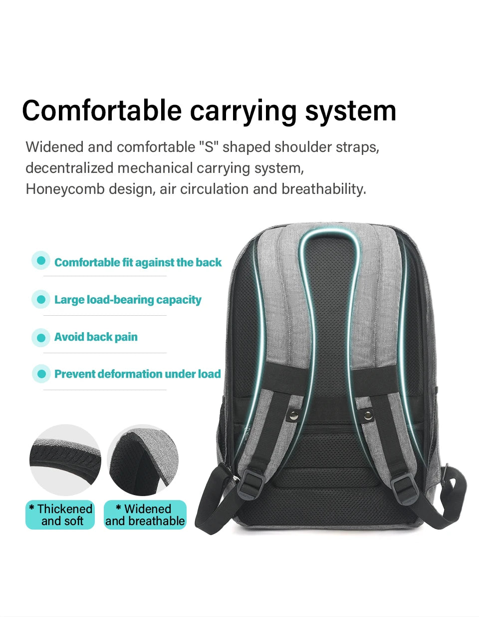 Tigernu Anti Theft Backpack Men USB Port Computer Backpacks For Men Bagpack Schoolbag 15.6inch Backpack Bags Travel Bag Knapsack
