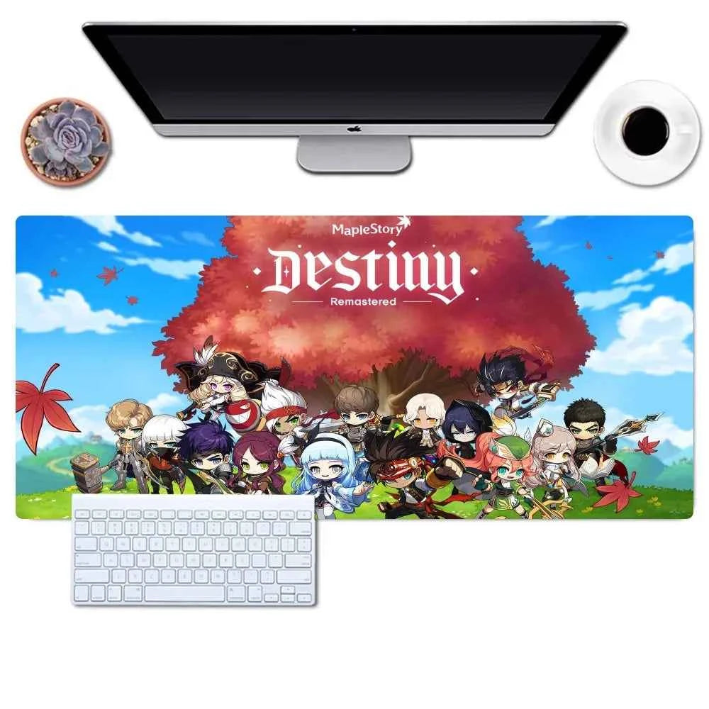 Game Maplestory Mousepad Gaming Office Desk Pads Large For Computer Non-slip Lockedge Mouse Pad