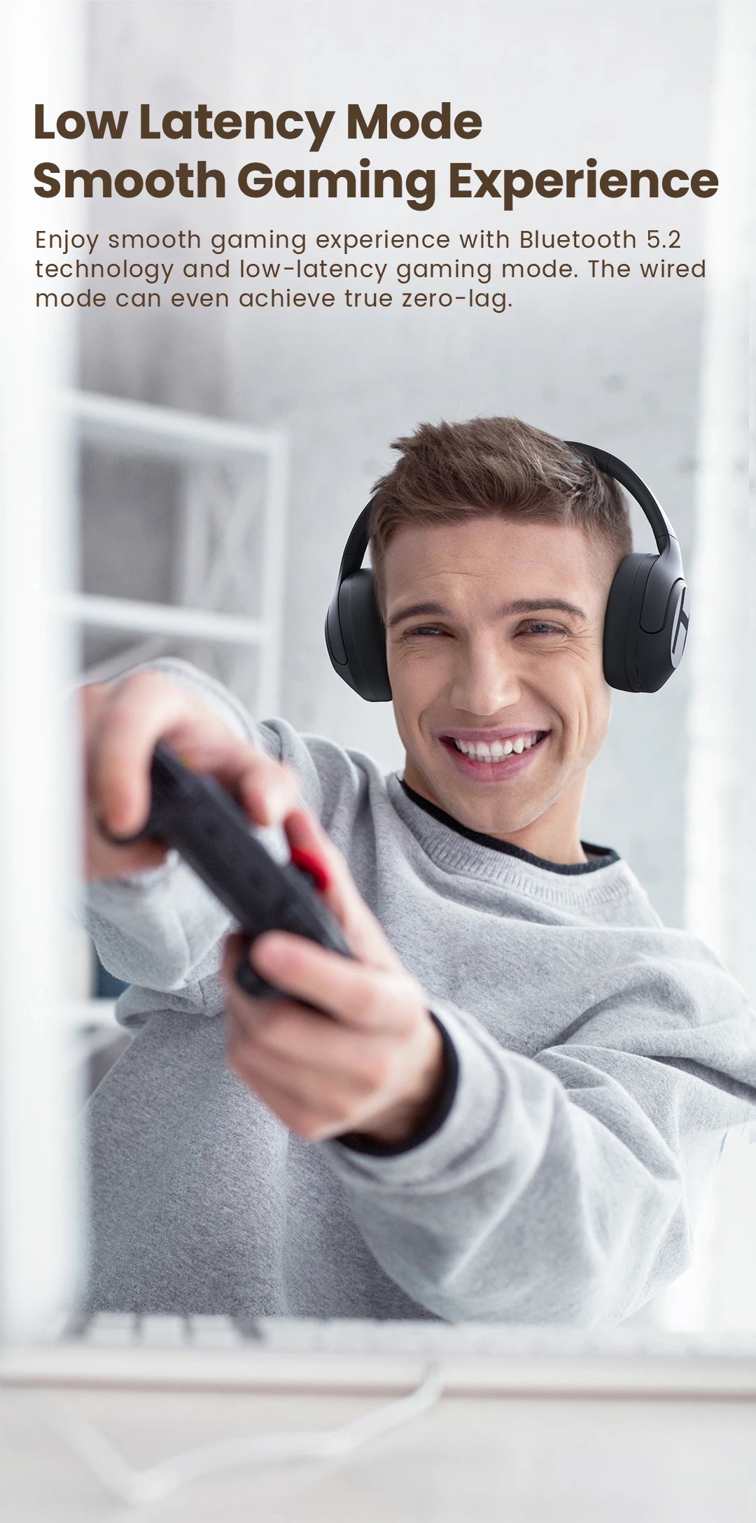 HAYLOU S35 ANC Wireless Bluetooth Headphones 42dB ANC ENC Over-ear Headphone Noise Cancellation 60H Playtime Earphones Men Women