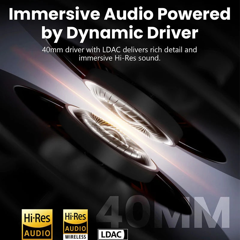 Edifier W820NB Plus(2025 Ver.) ANC Wireless Headphone Over-ear Headset -49dB Noise Canelling  Bluetooth 6.1 Hi-Res Audio