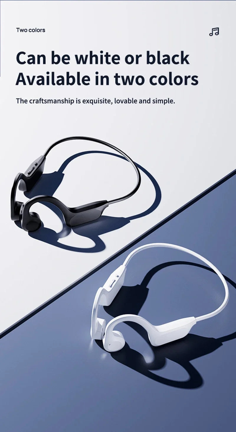 Wireless Earphone Bone Conduction Sport Swimming Bluetooth Compatible Earphones Hand-free With Mic For Sports Earbud 2026