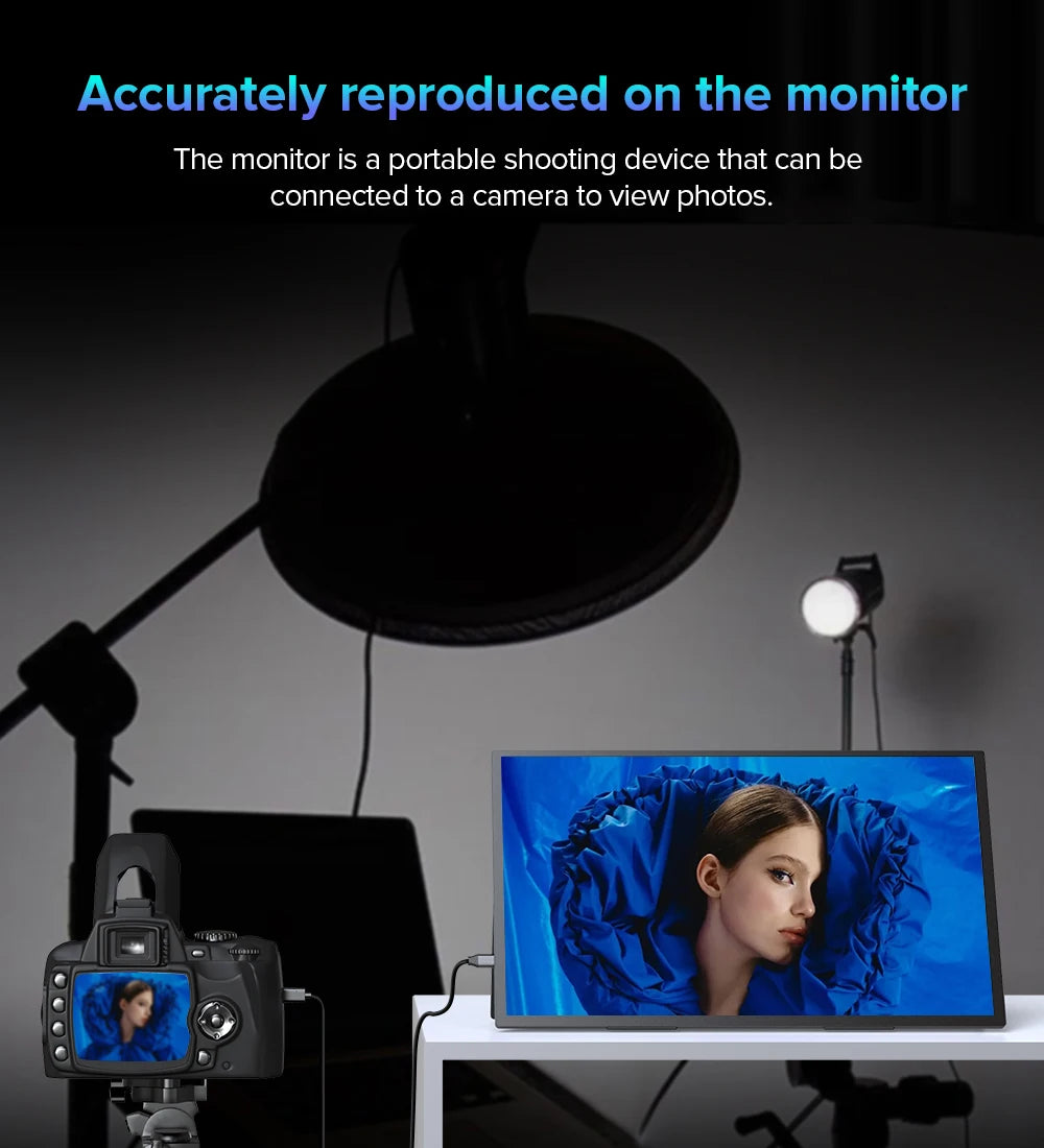 UPERFECT 18.4 Inch 4K UHD Portable Gaming Monitor HDR 3MS FreeSync IPS HDR Computer Display Bulit in Dual Speakers VESA OSD Menu