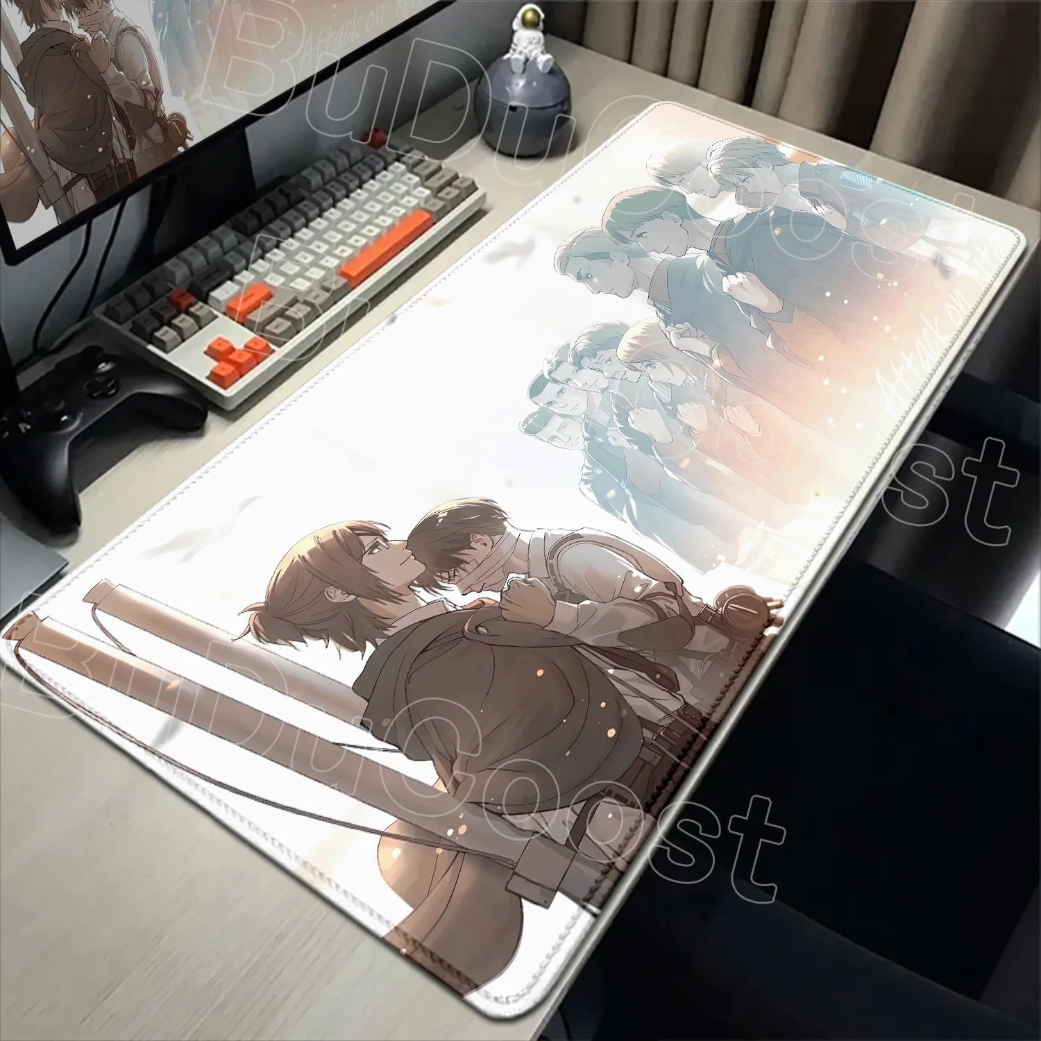 New Mousepad Anime Attack on Titan Mouse Pad Gaming Accessories PC Keyboard Large Rubber Non-slip Desk Mat Computer Table Carpet