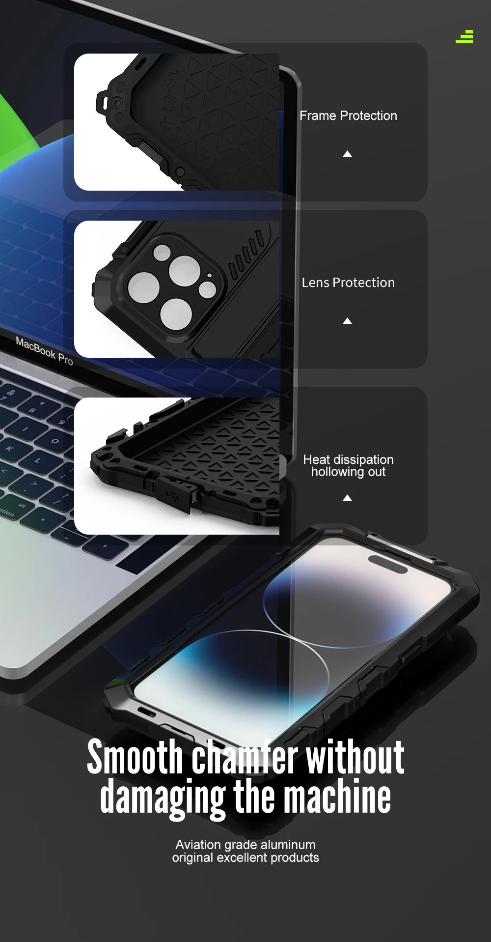 for iPhone 14 Pro Max Case Heavy Duty Protection Armor Metal Aluminum Phone Case for iPhone 14 Pro Max 14 Plus Shockproof Cover