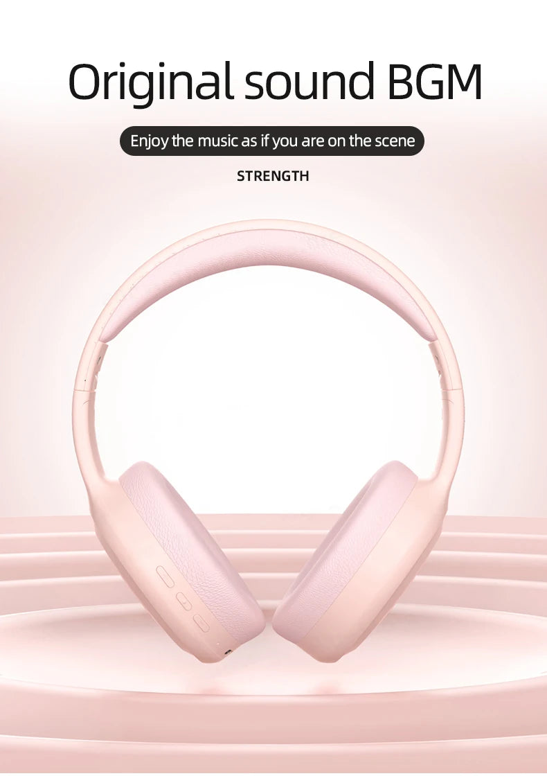 Lenovo TH30 Wireless Bluetooth Headphones with Headwear Earmuffs, Sports Earphones, Esports Games with Microphone