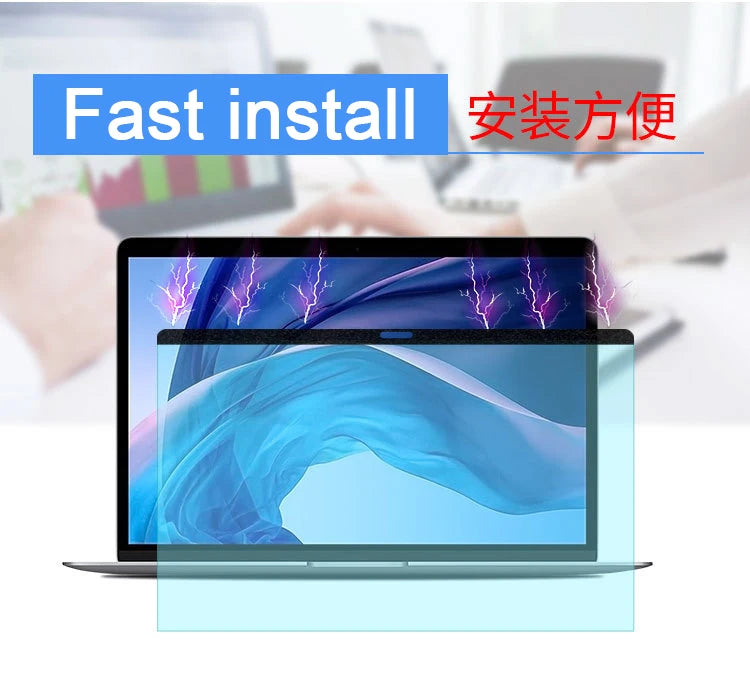 Anti-blue light Magnetic Screen Protector For Macbook Air 13 A2337 A2681 M1 M2 2020 2022 Pro 14 15 16 11 Matte Film Anti-Glare
