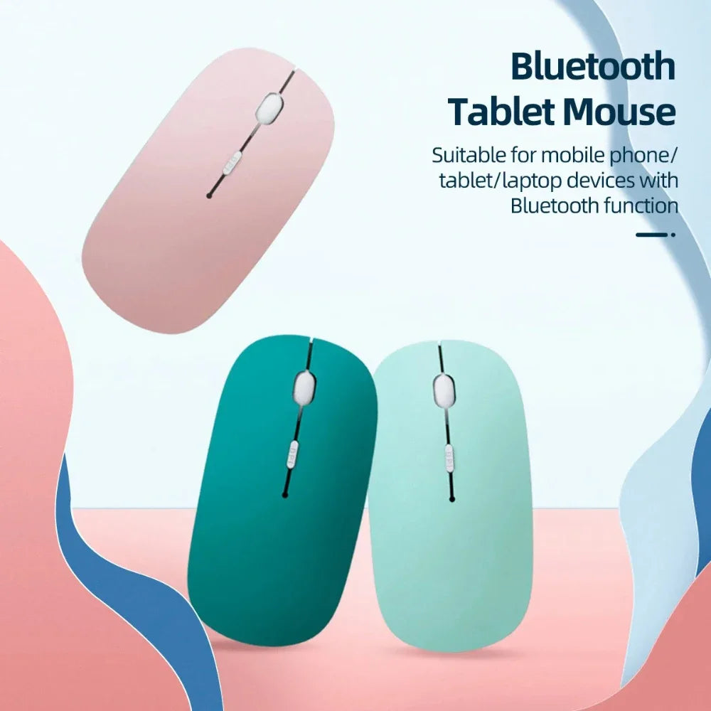 Bluetooth Keyboard and Mouse Combo Slim  Wireless for iPad Mac Android Phone Tablet Laptop Rechargeable Keyboard Battery Mouse