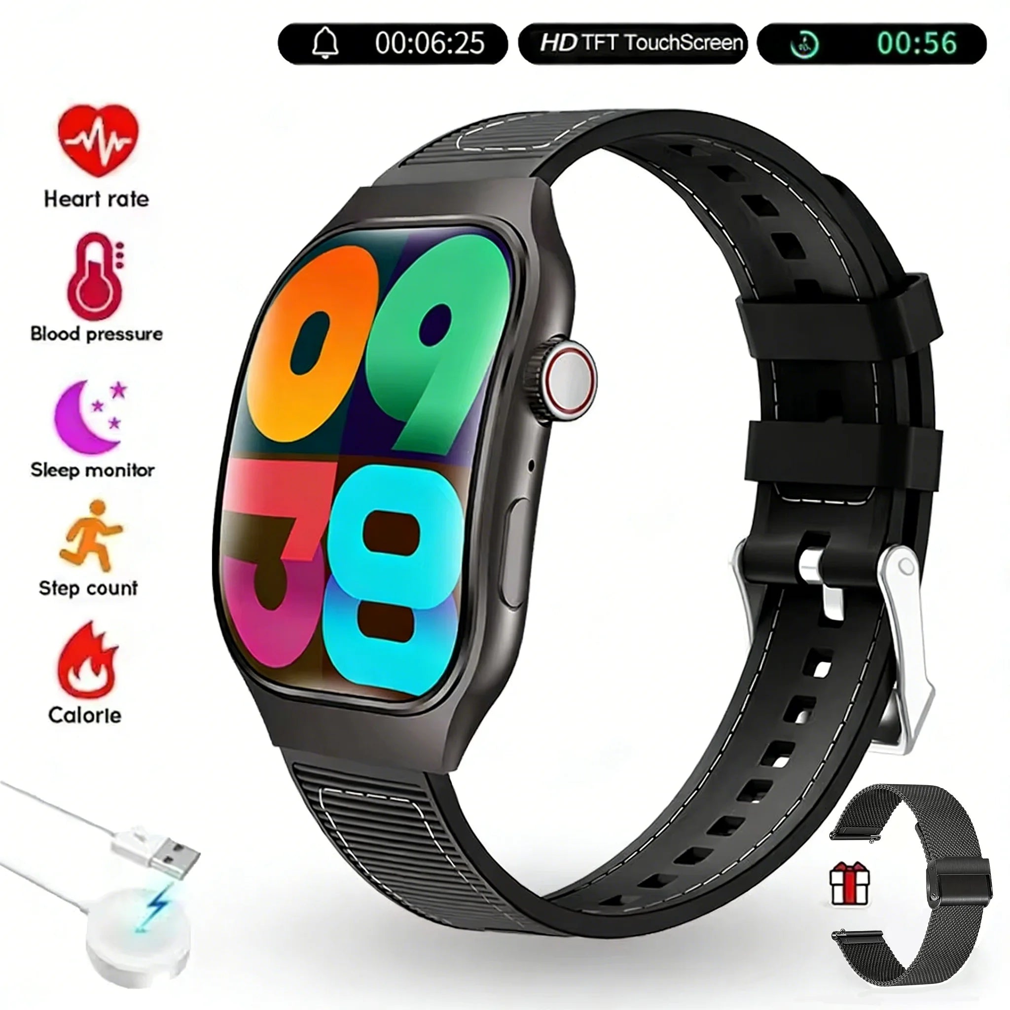 LAXASFIT New Bluetooth Call Smart Watch for Men 2.01